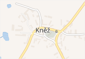 Kněž v obci Tis - mapa části obce
