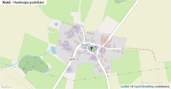 Kněž - mapa podnikání