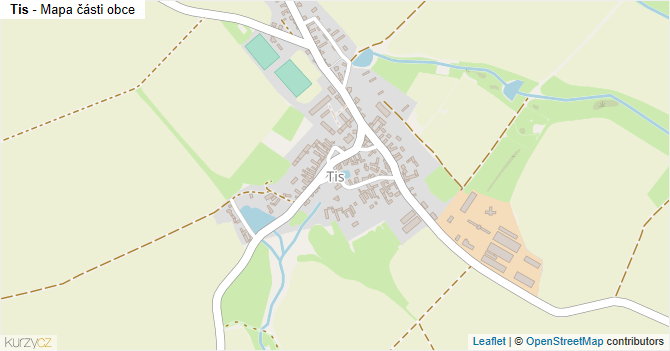 Tis - mapa části obce