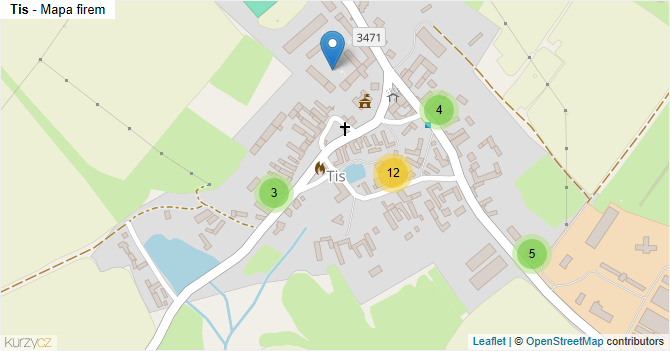 Tis - mapa firem
