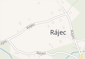 Rájec v obci Tisá - mapa ulice