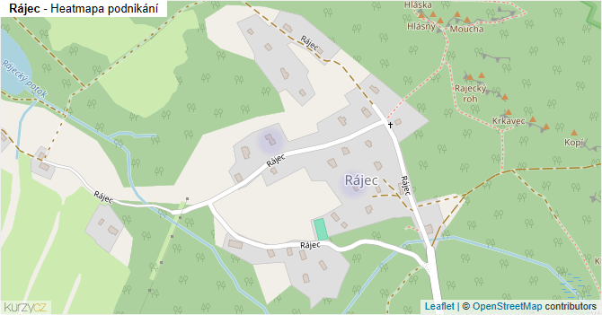 Rájec - mapa podnikání