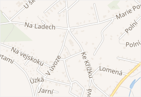Akátová v obci Tišice - mapa ulice