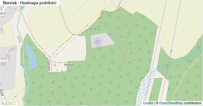 Borová - mapa podnikání