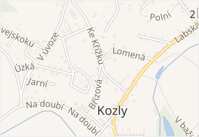 Břízová v obci Tišice - mapa ulice