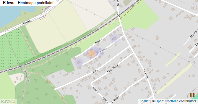 K lesu - mapa podnikání