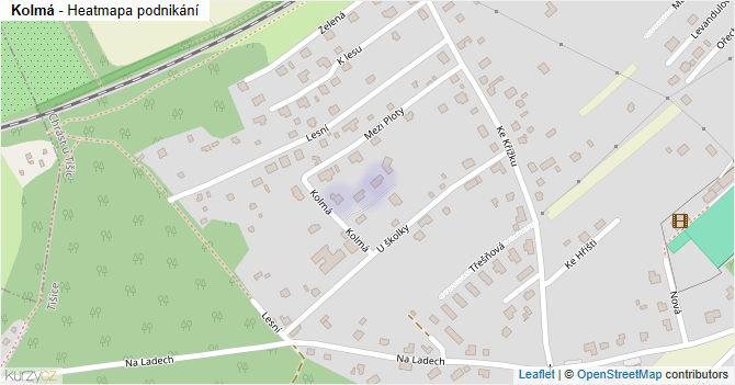 Kolmá - mapa podnikání