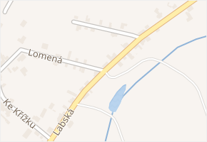 Labská v obci Tišice - mapa ulice