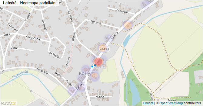 Labská - mapa podnikání