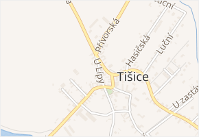 Lipová v obci Tišice - mapa ulice