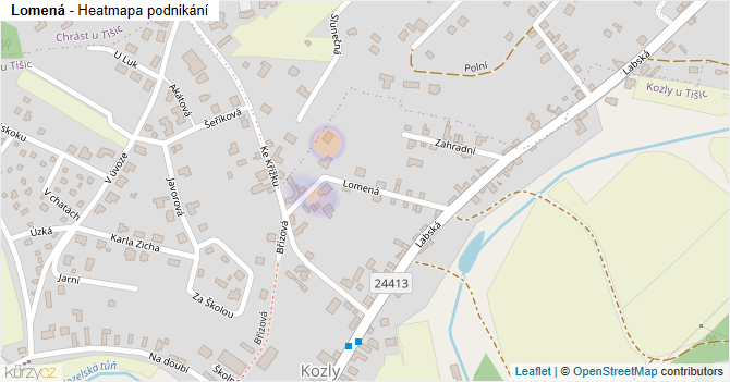 Lomená - mapa podnikání