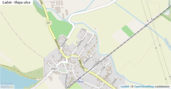 Luční - mapa ulice