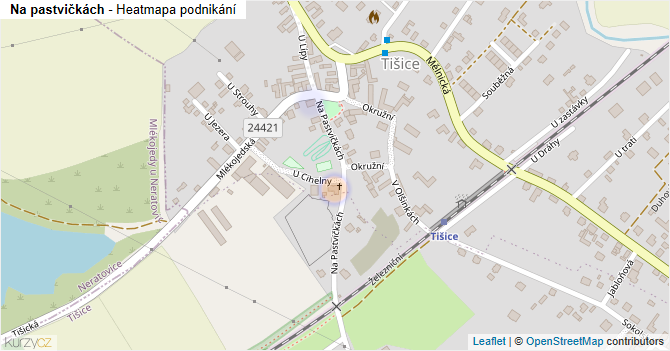 Na pastvičkách - mapa podnikání