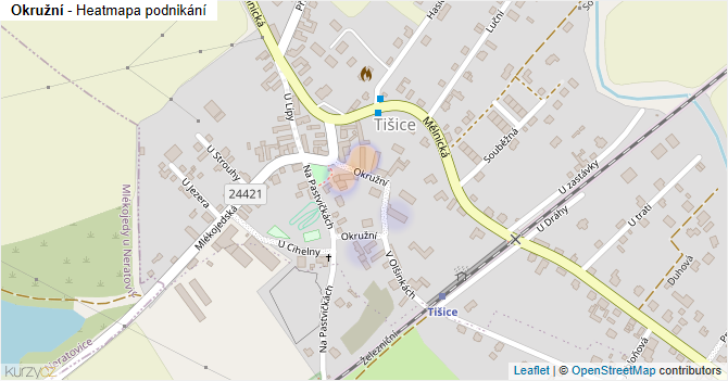 Okružní - mapa podnikání