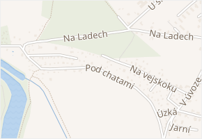 Pod chatami v obci Tišice - mapa ulice