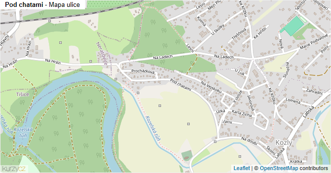 Pod chatami - mapa ulice