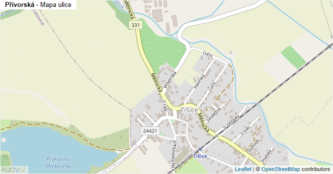 Přívorská - mapa ulice
