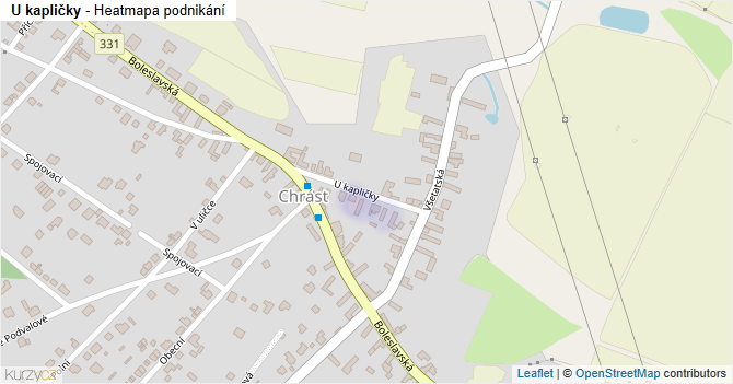 U kapličky - mapa podnikání