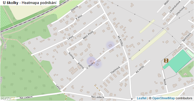 U školky - mapa podnikání