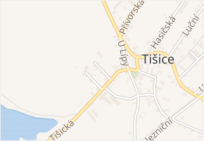 U strouhy v obci Tišice - mapa ulice