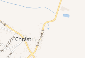 Všetatská v obci Tišice - mapa ulice