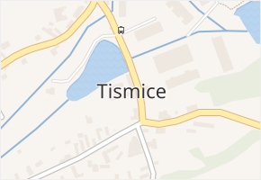 Tismice v obci Tismice - mapa části obce