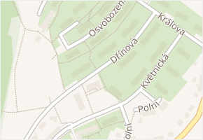 Dřínová v obci Tišnov - mapa ulice