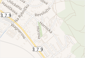 Hornická v obci Tišnov - mapa ulice