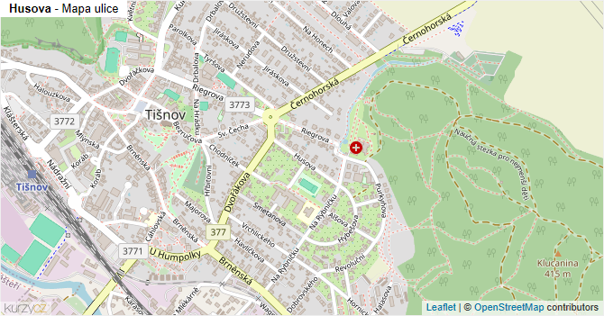 Husova - mapa ulice