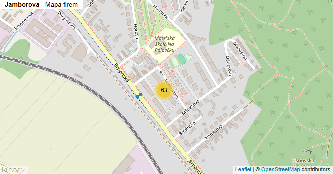Jamborova - mapa firem