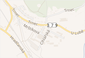 Mahenova v obci Tišnov - mapa ulice