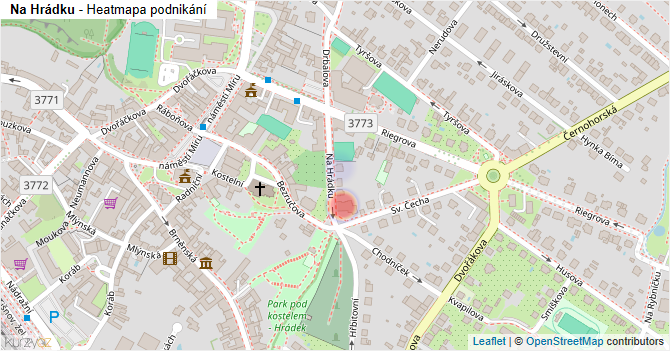 Na Hrádku - mapa podnikání