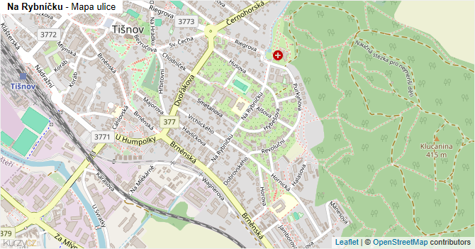 Na Rybníčku - mapa ulice