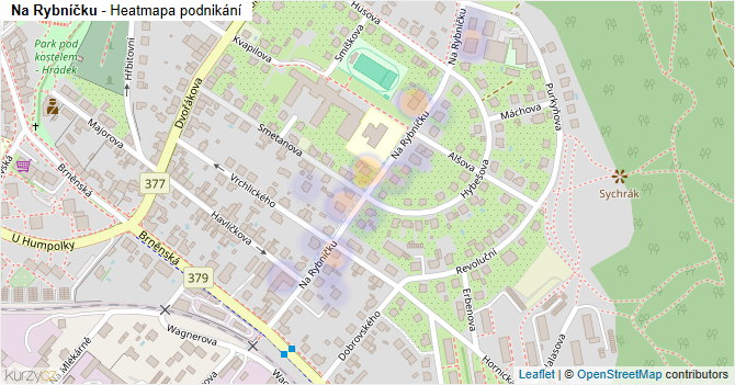 Na Rybníčku - mapa podnikání