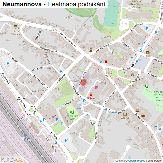 Mapa Neumannova - Firmy v ulici.