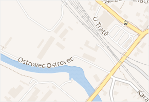 Ostrovec v obci Tišnov - mapa ulice