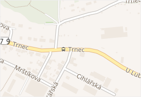 Trnec v obci Tišnov - mapa ulice