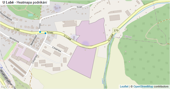 U Lubě - mapa podnikání