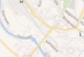 U Tratě v obci Tišnov - mapa ulice