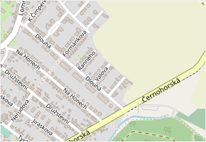 Valova v obci Tišnov - mapa ulice