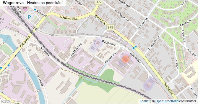 Wagnerova - mapa podnikání