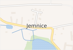Jemnice v obci Tisová - mapa části obce