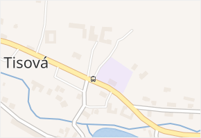 Tisová v obci Tisová - mapa části obce
