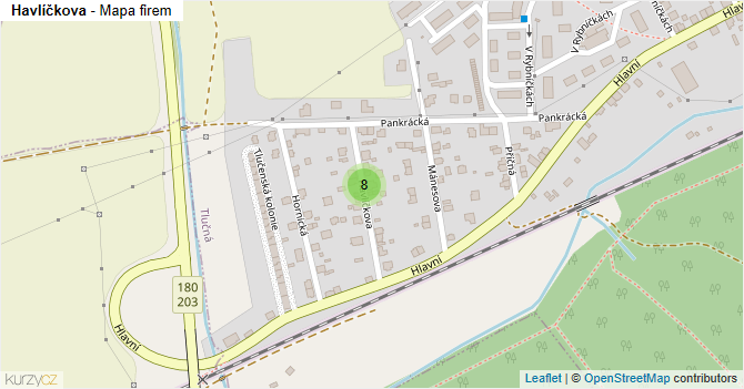 Havlíčkova - mapa firem