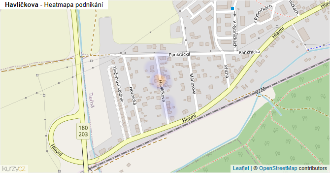 Havlíčkova - mapa podnikání