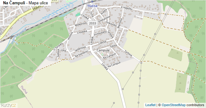 Na Čampuli - mapa ulice