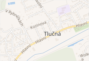 Palackého v obci Tlučná - mapa ulice