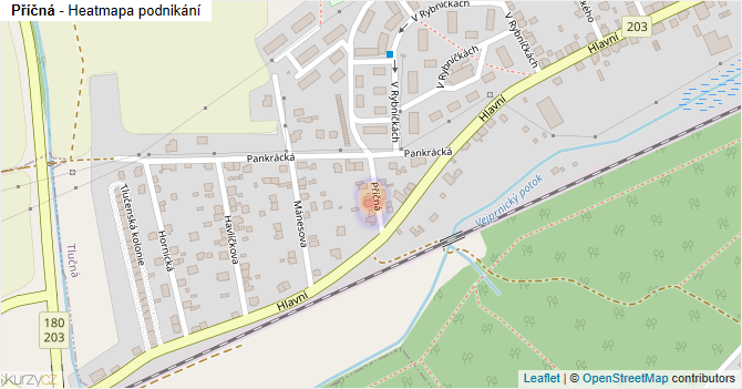 Příčná - mapa podnikání