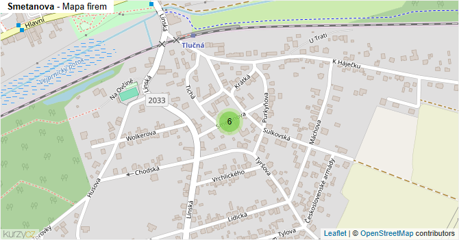 Smetanova - mapa firem