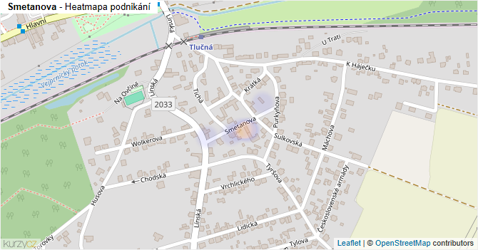 Smetanova - mapa podnikání